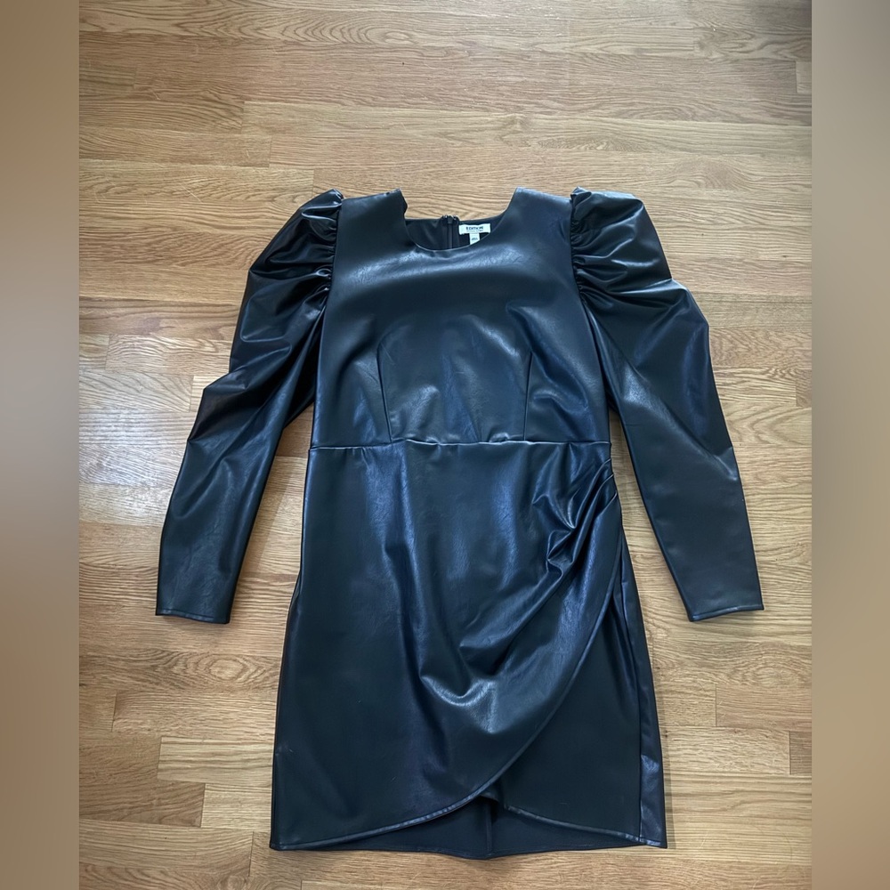 Express faux leather mini dress - size L